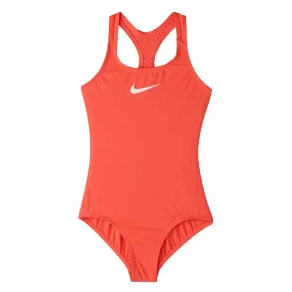 Nike Swim Girls' Essential Racerback One Piece Magic Ember